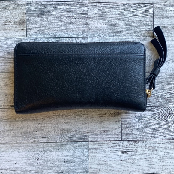 Kate Spade Leroy Street Neda Full Zip Black Leather Wallet - Picture 4 of 13